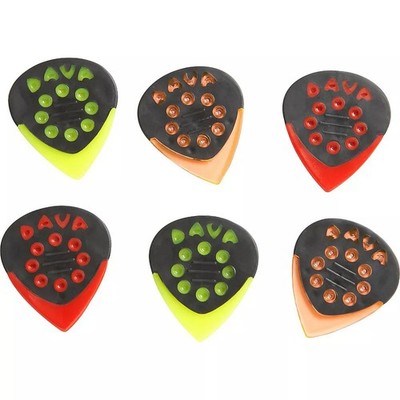 Dava Guitar PIcks Jazz Grip Tips Control Combo Pack 6-Picks