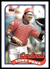 Tony Pena 1989 Topps #715 Cardinals MLB READ FREE SHIPPING AutographDen
