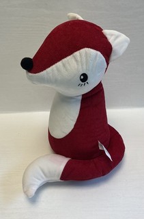 Türstopper Stopper für die Tür FUCHS rot weiß 1 kg ca. 28cm Feincord