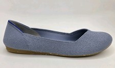 Rothys Flats Women's Ballet Flat Shoes 8 Metallic Blue A Must Have SHIPS FAST 