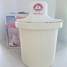 Rival Ice Cream & Yogurt Freezer Maker 8401 USA 4 Quart Electric Vintage