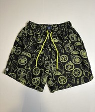 George Men  s Quick Dry Board Shorts Swim Trunk Small 28-30 Lined Green Citrus