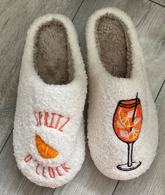 APEROL SPRITZ STIL SLIPPER HAUSSCHUHE..BRANDNEU..GRÖSSEN 6-7 ODER 7-8..SOMMER..