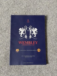 2011 Champions League Final Programme Barcelona v Manchester United At Wembley