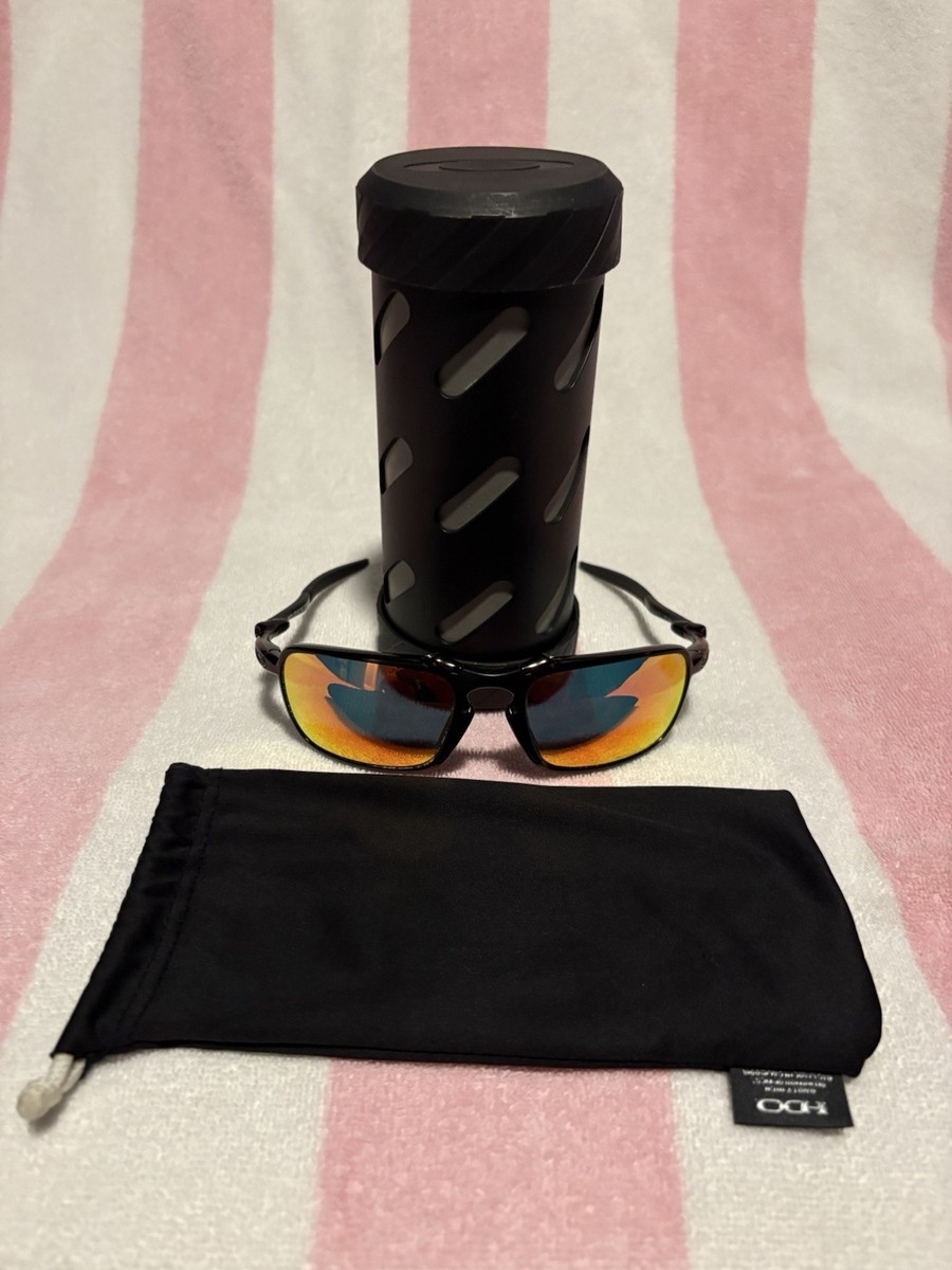 Oakley Badman Polarized Sunglasses OO6020-03 X Metal Dark Carbon