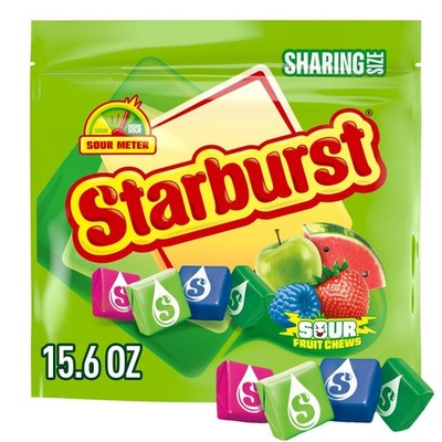 Starburst Sour Fruit Chews 1 LB Bulk Assorted Sour Chewy Candy