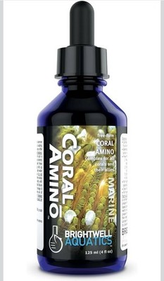 Brightwell Aquatics CoralAmino Amino Acid Water Additive Marine 125 mL (4 fl oz)