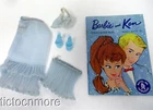 VINTAGE BARBIE DOLL FASHION CLOTHES #919 UNDERGARMENTS LIGHT BLUE HEELS BOOKLET