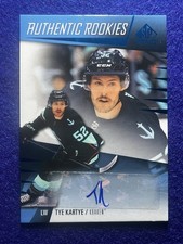 Tye Kartye 23-24 Upper Deck SP Game Used - Authentic Rookies #237 RC