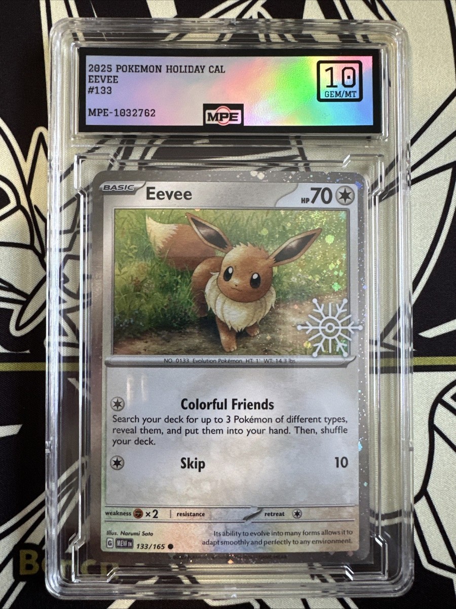 MPE 10 Eevee #133 2025 Pokemon Holiday Calendar 1032762 | eBay