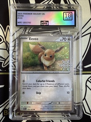 MPE 10 Eevee #133 2025 Pokemon Holiday Calendar 1032762 | eBay