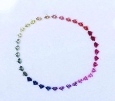 3 4 mm Natural Rainbow Sapphire Fancy Cut 36 pcs Stunning Loose Gemstone