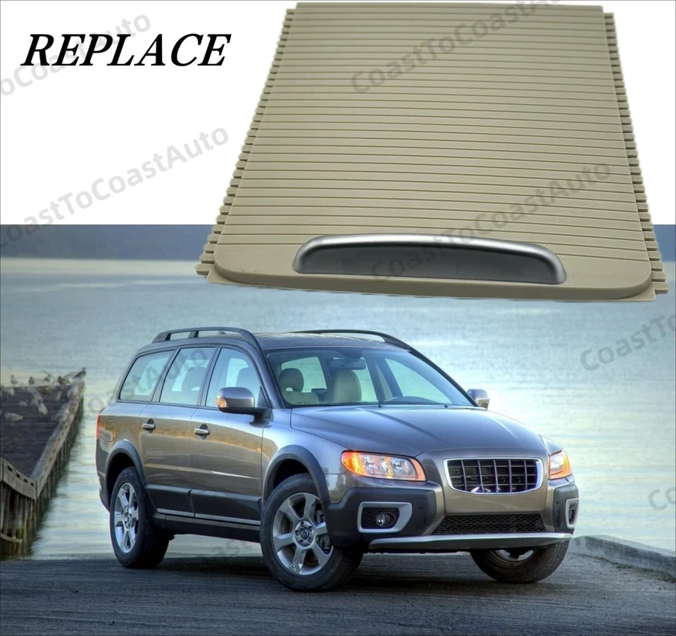 New Beige Center Console Sliding Cover 39870905 For Volvo S80 V70 XC70 Replace - Image 4 of 4