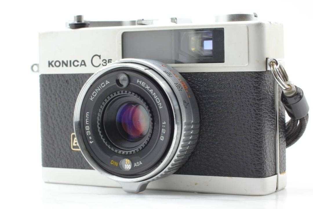 Konica コニカ C35 E＆L EL Hexanon 38mm F2.8 N.MINT ] Konica C35 E＆L EL Hexanon 38mm F2.8 35mm Film Camera