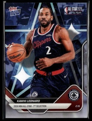2025-26 Topps Now Team USA Stripes Kawai Leonard Los Angeles Clippers #AS19
