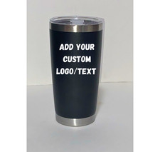 ENGRAVED TUMBLERS 20OZ CUSTOM LOGO/PERSONALIZATION MANY COLORS FREE SHIPPING 