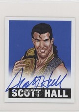 2014 Leaf Originals Wrestling Alternate Art Blue 8/10 Scott Hall #A-SH1 Auto 0c3