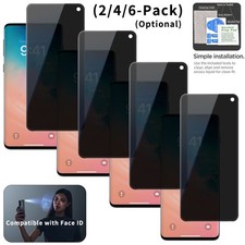 2/4/6 Privacy For Samsung Galaxy S10/S10 S10e Screen Protector Tempered Glass