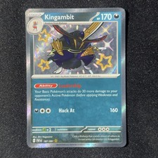 Kingambit 187/091 Holo Shiny Rare SV: Paldean Fates Pokemon English NM