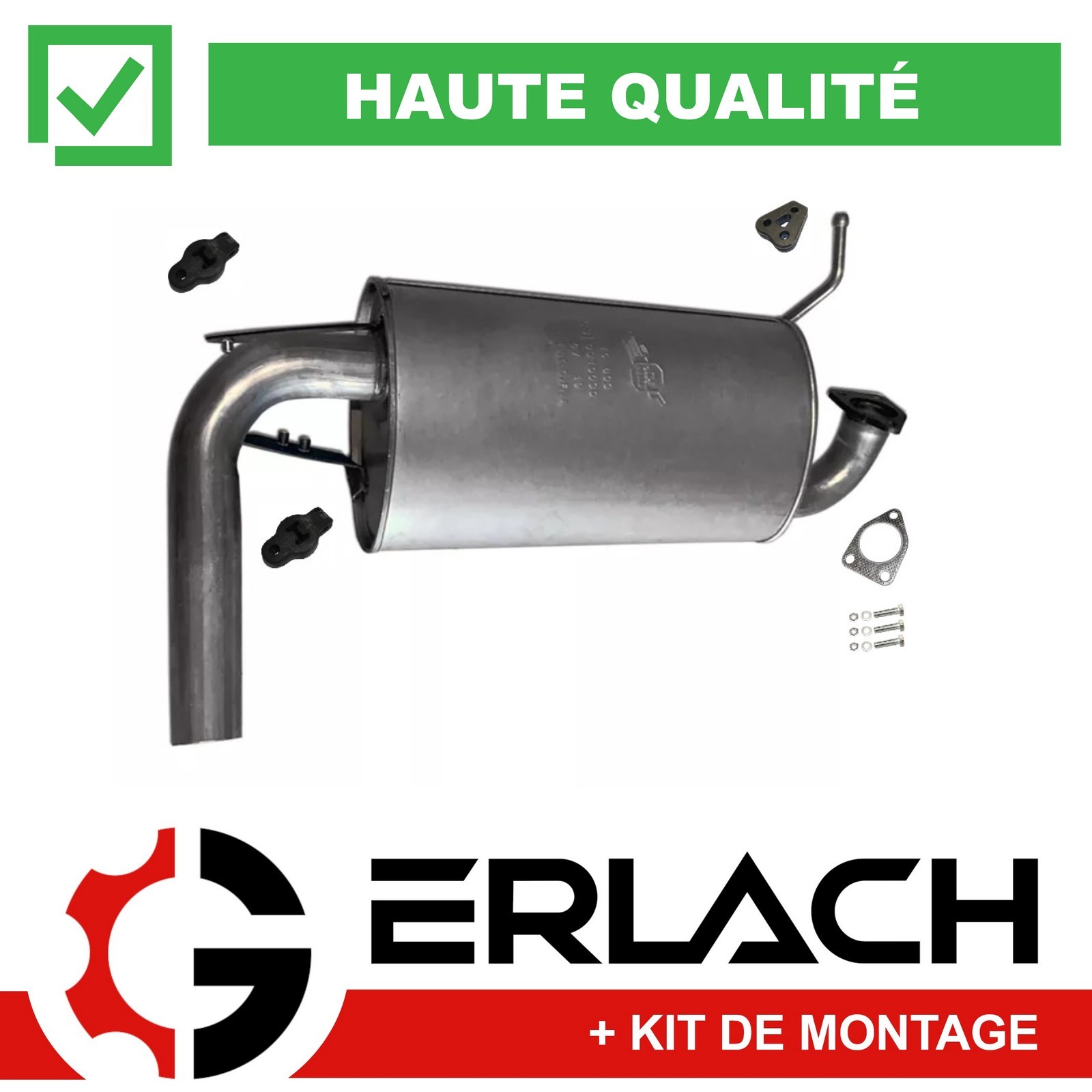 Silencieux arrière Mitsubishi Outlander I 2.0 2.4 - Pièce d'échappement pour contrôle technique 9348