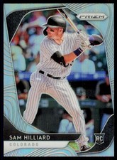 2020 Panini Prizm Sam Hilliard 240 Silver Prizm RC Colorado Rockies