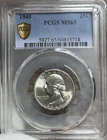 1945 ~ Washington 25c ~ PCGS MS65 ~ UNDER-GRADED ~ Looks MS67 ~ BLAZING Gem ~NEW