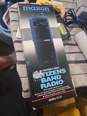 Vintage Maxon Citizens Band Radio Model 27-LP 40 Channel 5-Watt Not Tested