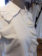 Antique Monogram Blouse "M C"