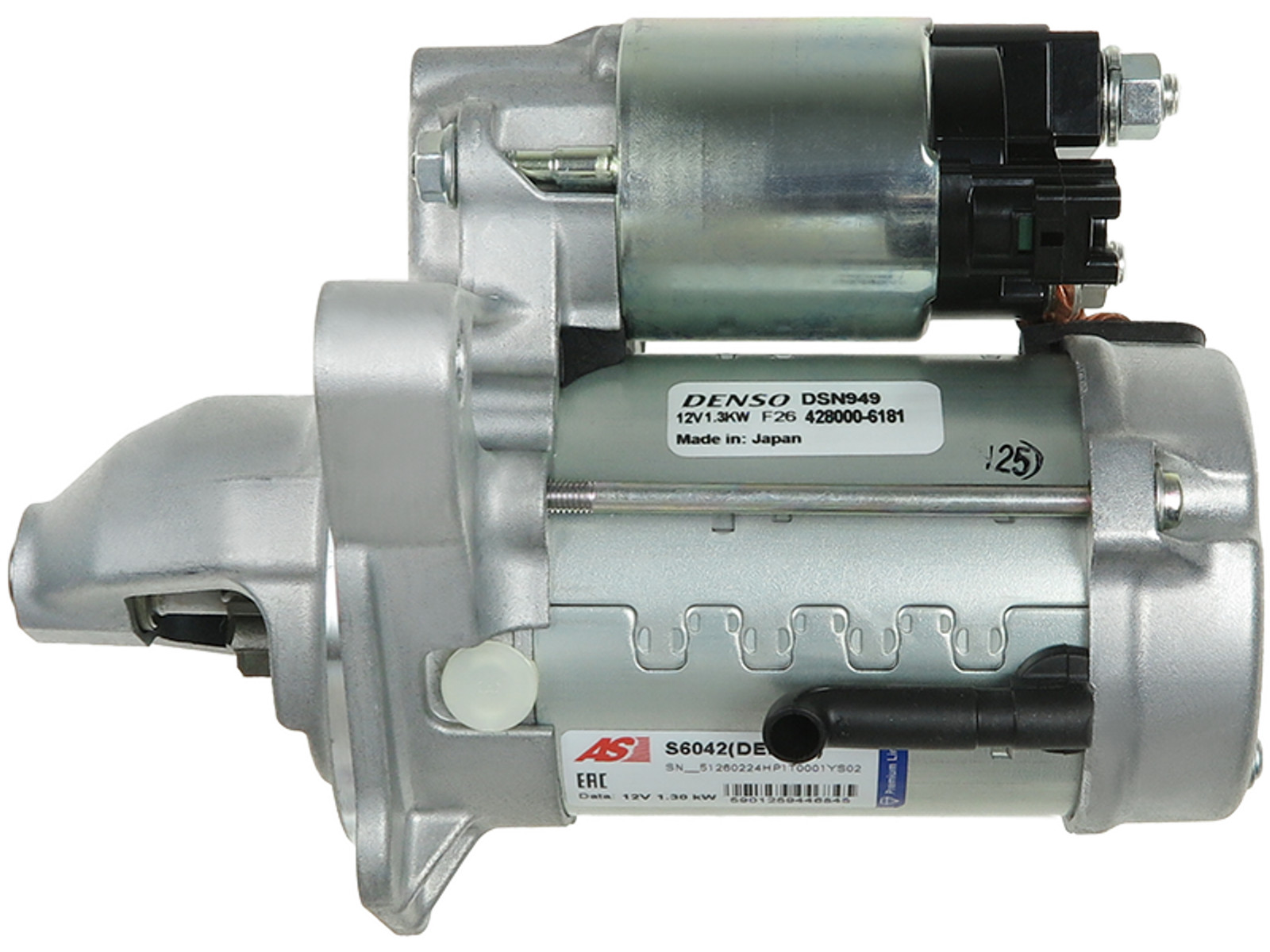 Brand New Starter Motor 12V 1.3kW 9T DENSO for TOYOTA AURIS COROLLA OE DSN949