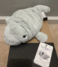 Warmies Microwavable Freezable Lavender Scented Stuffed Animal Manatee