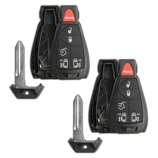 2 Key Fob Remote 6b Shell Case Replacement for Jeep Dodge Chrysler VW IYZ-C01C