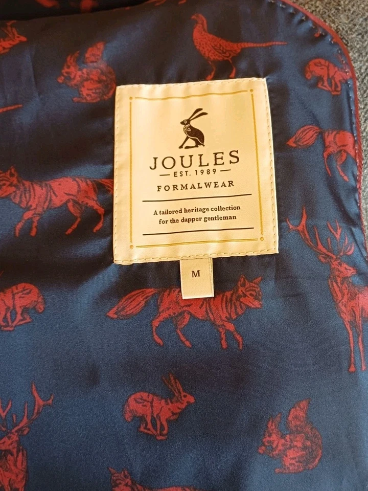 Joules Tweed Coat By Moon Men's Size Medium Dark Grey Excellent Condition. B82 - Image 2 of 4