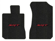 Lloyd Berber Front Carpet Mats for '11-16 Dodge Challenger w/Red on Black SRT