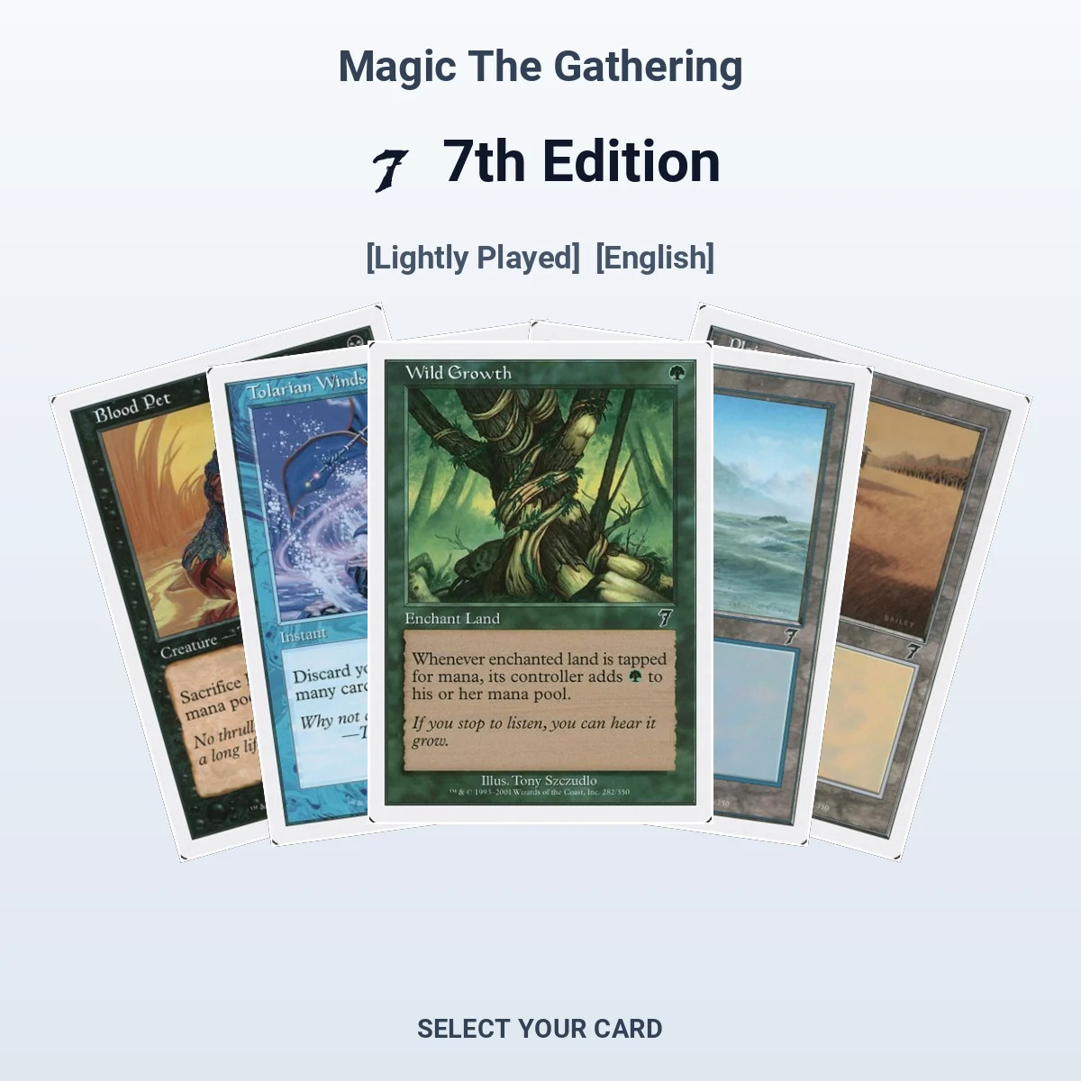 Magic The Gathering 7th Edition - Select Your Cards (LP)