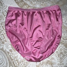 Vintage Fruit of The Loom Panties Nylon Sheer Shiny Second Skin Silky Satin 6 M