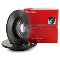 Brembo 08.5085.11 Bremsscheiben FüR Alfa Romeo Fiat 500 Ford Ka Lancia Hinten