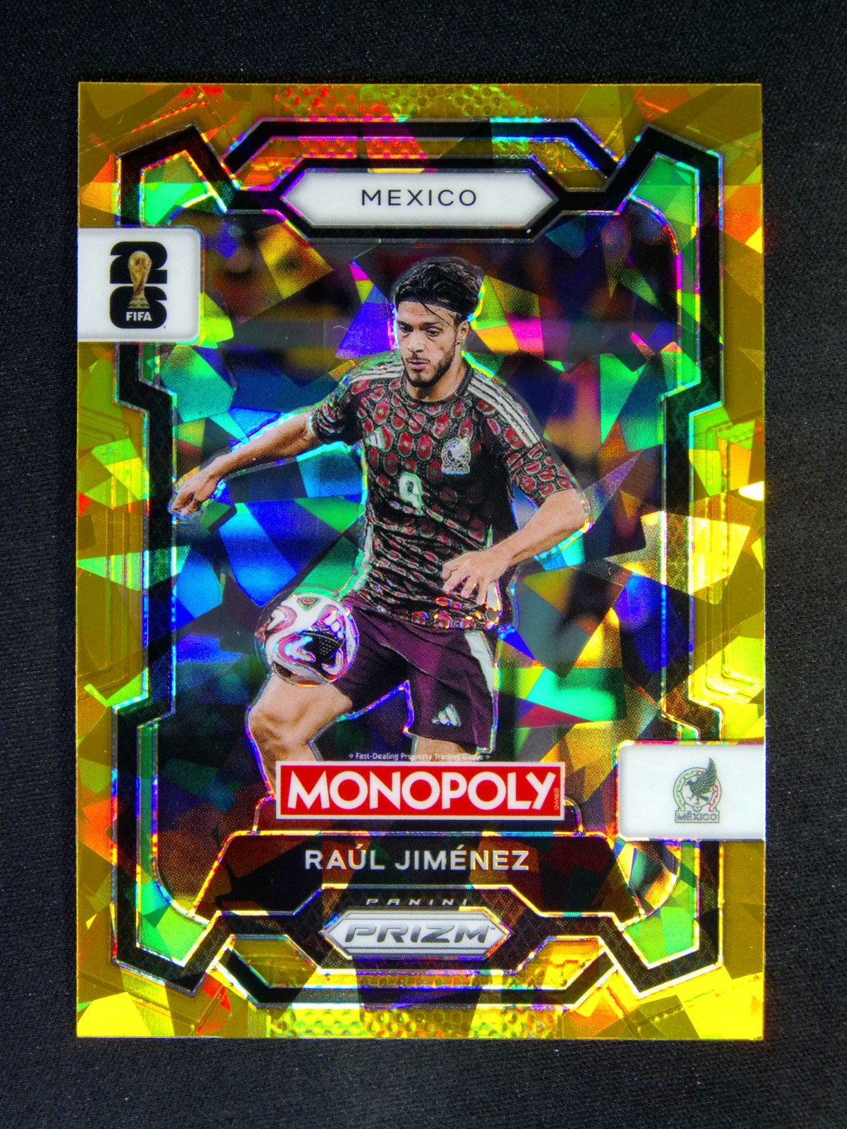 2026 Monopoly Prizm FIFA World Cup Raul Jimenez #58 Gold Ice