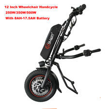 12 Inch Wheelchair Handcycle Attachment Electric Tractor 250/350/500W 8AH-17.5AH