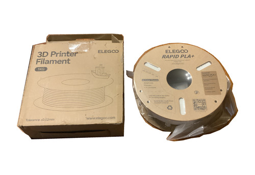 ELEGOO Rapid PLA+ White 1 kg 1.75mm 3D Printer Filament High Speed New with Box