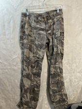 Limited Too Girls Size 18 Regular Camo Gray Camoflauge Pants Drawstring Legs Y2K