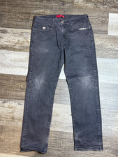 Guess Los Angeles Jeans Slim Skinny Black Stretch Women s 32x30 Good Condition