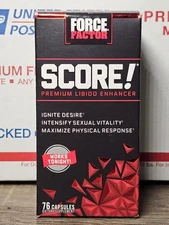 Force Factor SCORE! Premium Libido Enhancer - 76 Capsules - Exp 08/2027