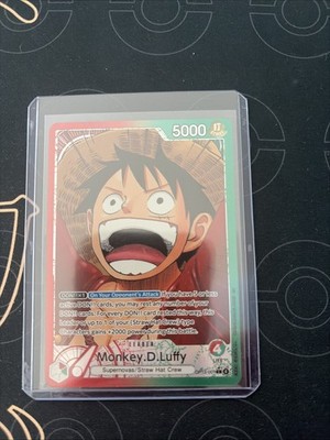 One Piece CCG Monkey D Luffy Alternative Art Leader OP13-001
