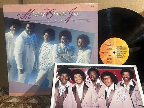 Mighty Clouds Of Joy Miracle Man EX SIGNED with SIGNED PHOTO Black gospel funk