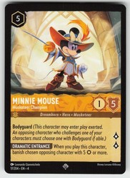 Minnie Mouse - Musketeer Champion 17/204 Ursula's Return Super Rare