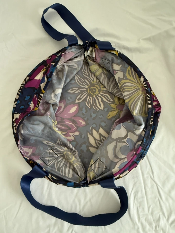 VERA BRADLEY POP UP LAUNDRY BASKET PINK SWIRLS NWT, AFRICAN VIOLET PREOWNED (J) - Image 2 of 2