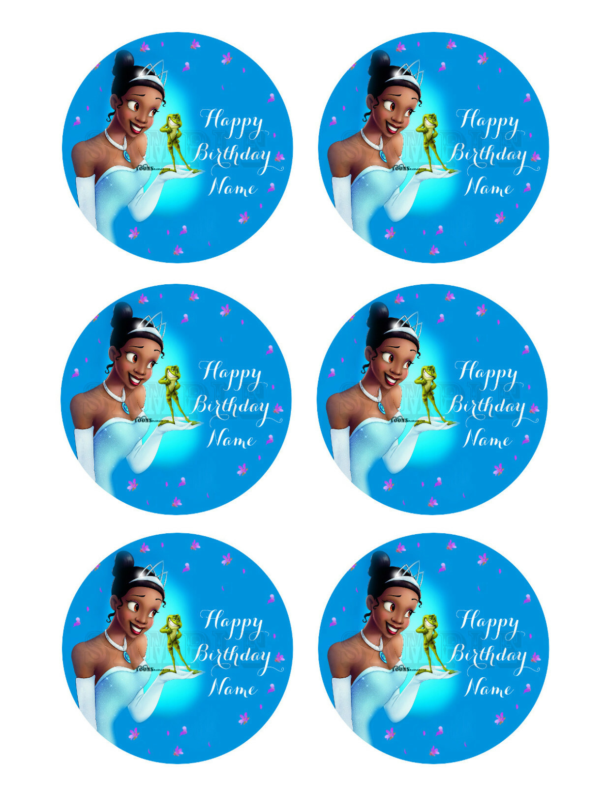 PRINCESS AND THE FROG Party Edible Cake topper image | eBay