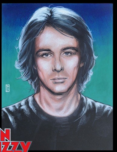 RETRATOS DE BANDA DELGADA LIZZY Estampado Renegado 8""x11"" Por Jim Fitzpatrick. Thin Lizzy - Imagen 5 de 6