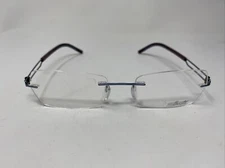 SILHOUETTE 4431 40 6063 51/17/135 BLUE BURGUNDY RIMLESS E613