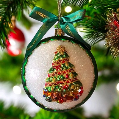 RARE Waterford FTD 2003 Ornaments Christmas Tree Holiday Heirlooms Bling Glass